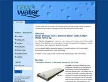 Tablet Screenshot of newwater.co.nz